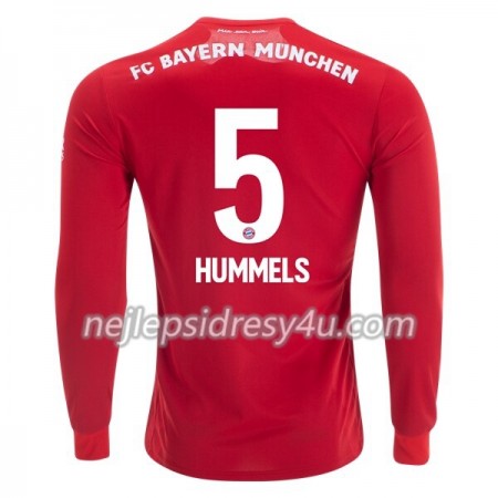 Fotbalový Dres FC Bayern Mnichov Mats Hummels 5 Domácí 2019/20 Dlouhý Rukáv